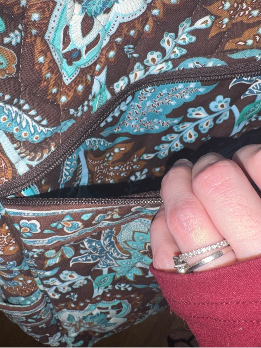 Vera Bradley Java Blue Backpack - Picture 4 of 5